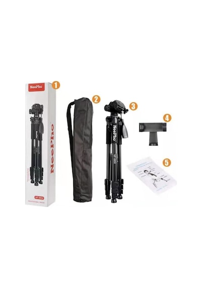 Neepho Np-8810 150 Cm Tripod Bluetooth Kumandalı Profesyonel Telefon Kamera Tutucu Çantalı Tripot Senalstore