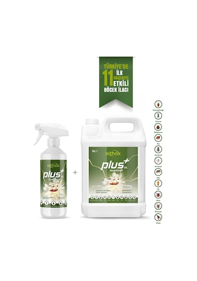 Oithox Plus Ul Pire Bit Tahta Kurusu Mite Hamam  500 ML + 5 L