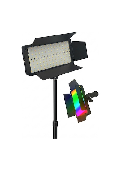 Kanatlı Rgb Işıklı Profesyonel Video Ve Fotoğraf Stüdyo Çekim Led Paneli Canlı Yayın Ve Vlog İçin Ayarlanabilir Çok Renkli Kanatlı Rgb Işıklı Profesyonel Video Ve Fotoğraf Stüdyo Çekim Led Paneli Canlı Yayın Ve Vlog İçin Ayarlanabilir Çok Renkli