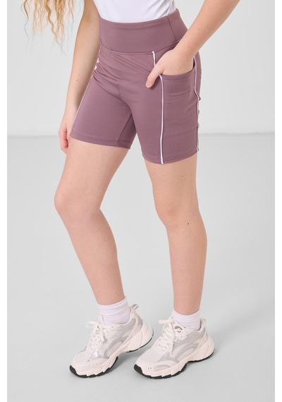 Tommylife Gül Kurusu Esnek Standart Fit Basic Performans Kız Çocuk Tayt - 75189 Gül Kurusu