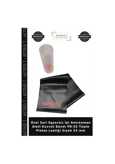 Özel Seri Egzersiz İpi Antrenman Aleti Kuvvet Bandı Pb-55 Tüpte Plates Lastiği Siyah 55 Mm