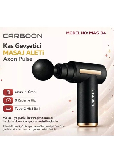 Carboon Mas-04 Masaj Aleti 4 Başlıklı Dokunmatik