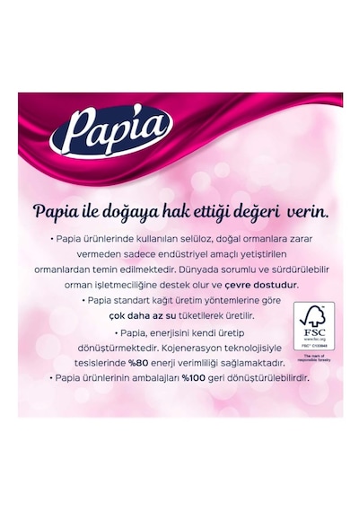 Papia 3 Katlı Egzotik Parfümlü Tuvalet Kağıdı 32 Rulo