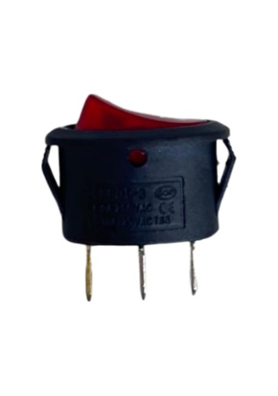 Oval On-off Işıklı Anahtar 3 Pin Switch 10 Adet