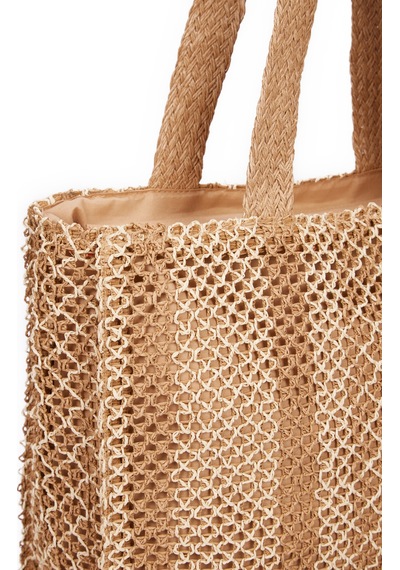 Pierre Cardin Kadın Hasır Omuz Çantası 05pc25y1501 Naturel