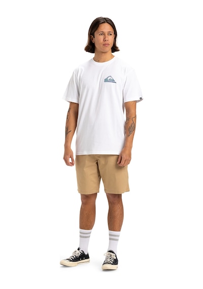 Quiksilver Window Pane Erkek Beyaz Yuvarlak Yaka Tişört Beyaz