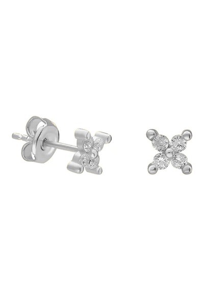 Mini Çiçek Küpe 717084 Silver