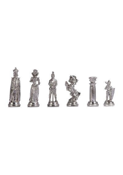 Satranç Taşı İsteyene Gifthome Orta Metal Parlak İng