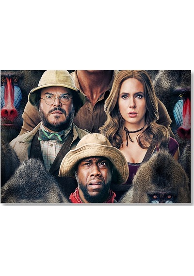 Cakasepetim Jumanji Sonraki Seviye Film Görseli Ahşap Mdf Tablo