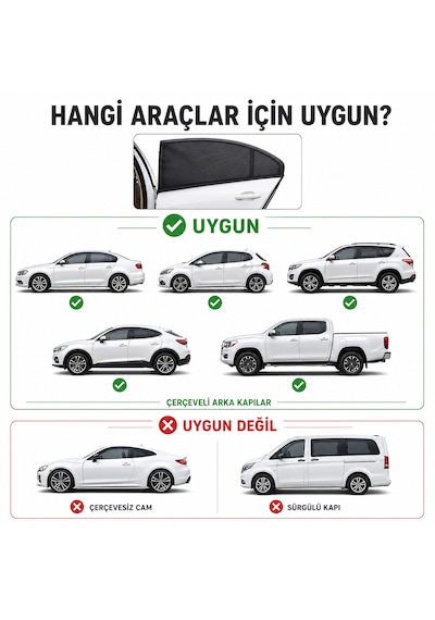 Microcase Pratik Geçmeli Oto Yan Cam Perdesi Araba Arka Güneşlik 2 Adet Al5624 1