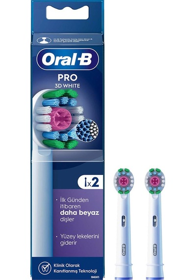 Oral-b Şarjlı Yedek Başlık 3d White Luxe Diş Fırçası 2'li