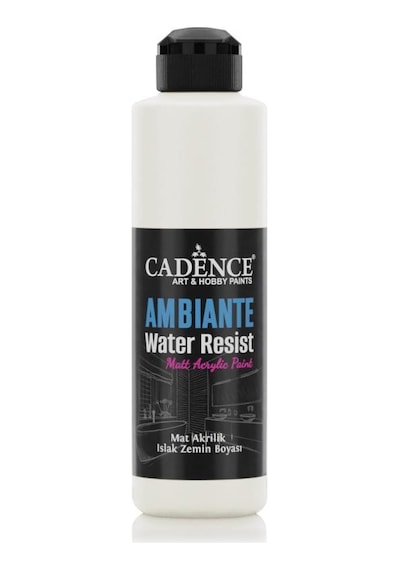 Cadence Ambiante Suya Dayanıklı Akrilik Boya AW-02 PAK BEYAZ 250ML + KATALİZÖR 10GR