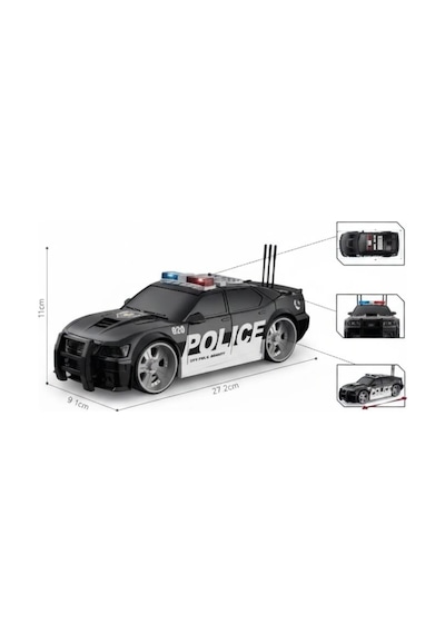 Bezos Wy620a 1:16 Sesli Oyuncak Polis Arabası Hb006