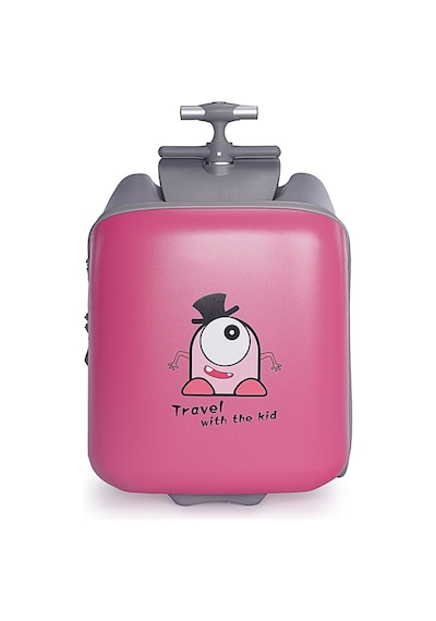 Heybee Luggages Heybee Sevimli Canavar Oturulabilir Pembe Çocuk Valiz Diğer