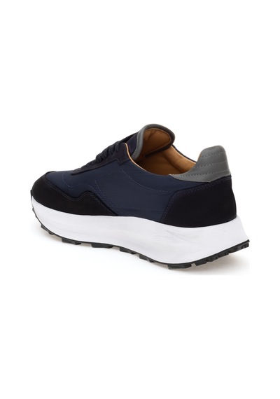 Cacharel Lacivert %100 Deri Vibram Taban Sneaker Ayakkabı