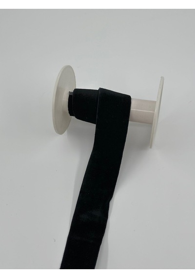 2 Cm Likralı Kadife Esnek -5 Metre-siyah