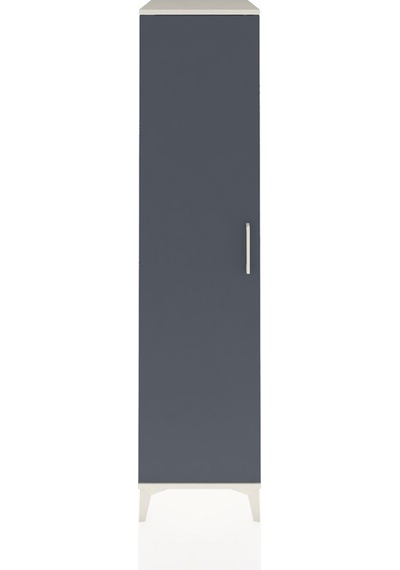 Kronos Dolap 4 Raflı Tek Kapaklı 44x59x182 Aytaşı-antrasit Aytaşı