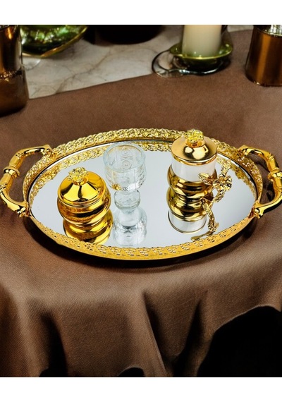 Togetherness Nişan Damat Kahve Tepsisi Krem Krem