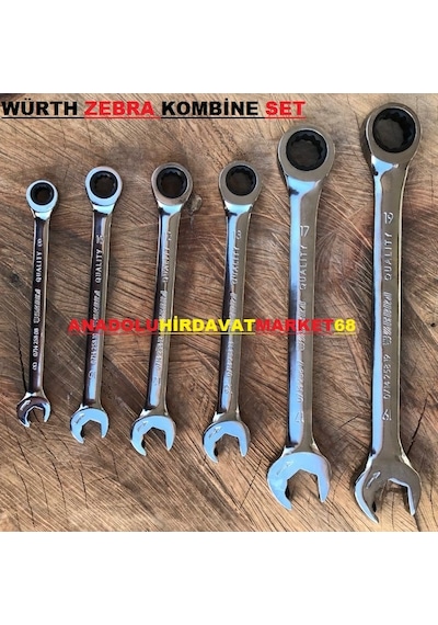 Würth Cırcır Kombine Anahtar Seti 6 Parça Anahtar Set