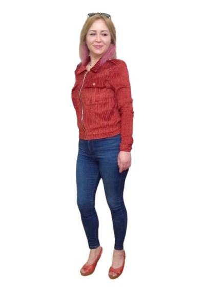 Kısa Kadife Ceket Çok Renkli