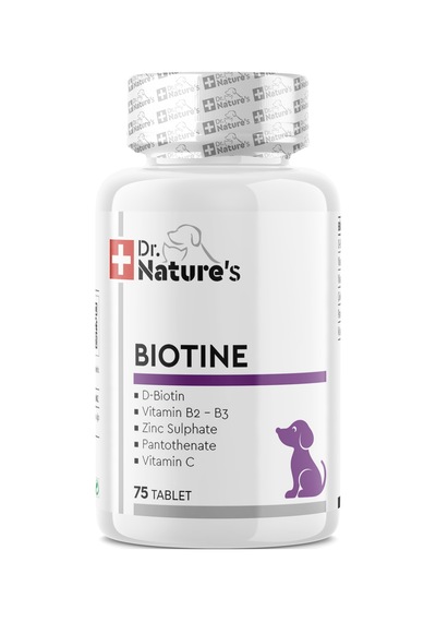 Dr. Nature's Dog Biotin Köpek Deri ve Tüy Sağlığı Besin Takviyesi