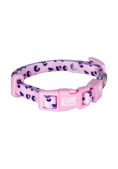 Swissplus Urban Paws Pink Leo Recycled Köpek Tasması - 15 Mm Beyaz - Pembe