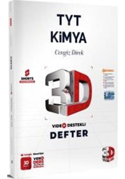 2025 3d Yayınları Tyt Kimya Video Destekli Defter