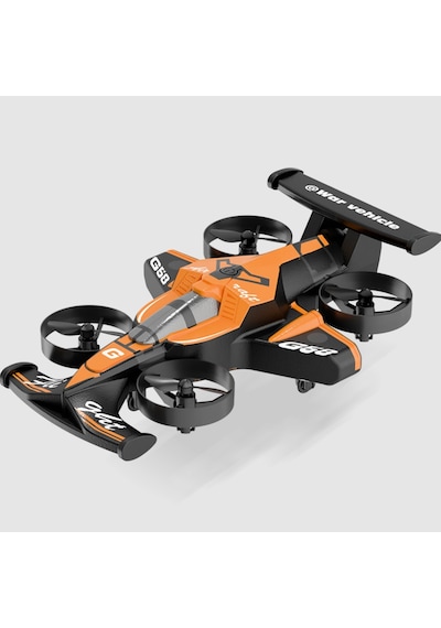 Katjmer G58 Araba/uçak Flying Club Dayanıklı Köpük Gövdeli 2.4ghz Uzaktan Kumandalı 360derece Dönebilen Oyuncak 3batarya Siyah - Turuncu