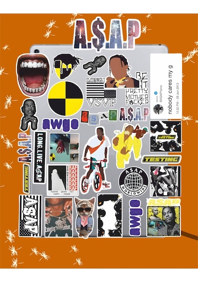 A Ap Rocky Sticker Seti Laptop Ajanda Notebook Tablet Telefon Defter Etiket Bullet Journal Diğer