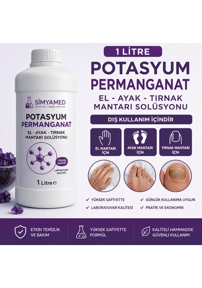 El Ayak Mantarı Tedavisi Potasyum Permanganat Çözeltisi