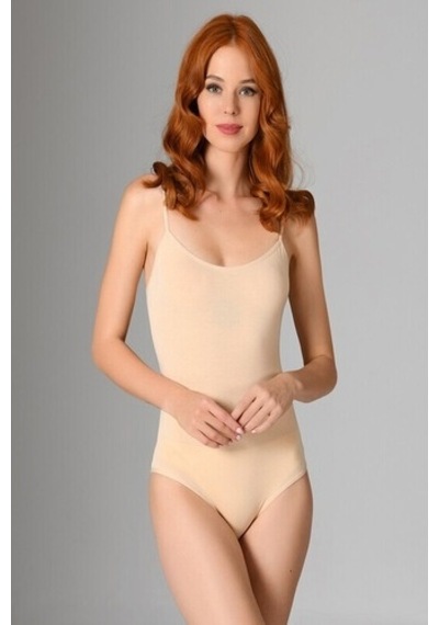 Nbb Kadın Ten Rengi Çıtçıtlı Body