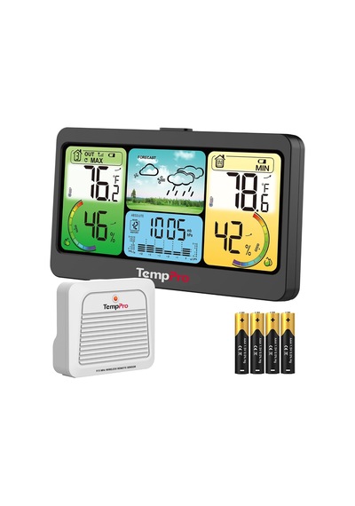 Thermopro Tp280b 17.8 Cm Ekranlı, Wi-fi Destekli Akıllı İç Ve Dış Mekan Hava Tahmin İstasyonu Ve Barometre 300m