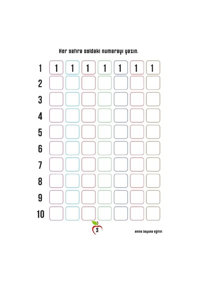 Okul Öncesi Matematiğe Giriş Sayılar Yaz-sil Kitabı
