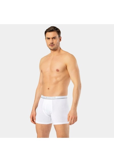 Cacharel Erkek Likralı Boxer 1315/beyaz Beyaz