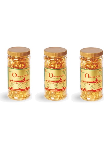 Sapphire Omega-3,6,9 Softgel 200 Yumuşak Kapsül 3 Kutu