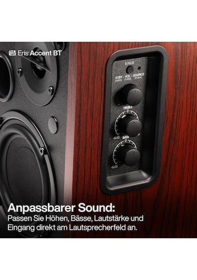 Ayrex Presonus Eris Accent Bt Bluetooth 5.3 Aktif Kitaplık Hoparlör Çift 4 İnç Woofer, 1 İnç İpek Kubbe Twee