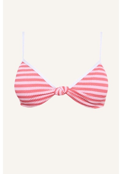 Defacto Regular Fıt Kırışık Dokulu Pembe Bikini Üstü G7027ax26smpn69 Pembe-pn69