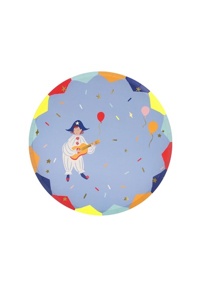 Meri Meri - Circus Side Plates - Sirk Tabaklar M X8