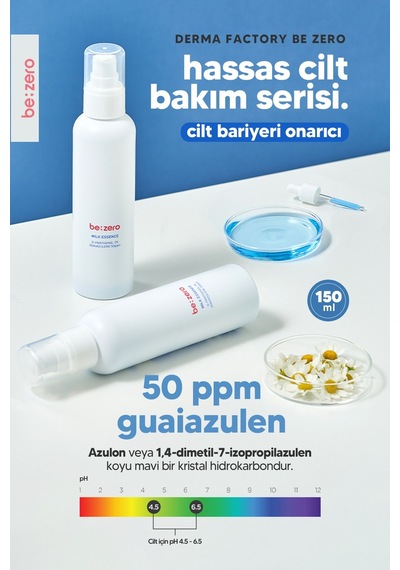 Derma Factory Guaiazulene İçeren Hassas Bakım Esansı Derma Factory Be Zero Essence 150ml