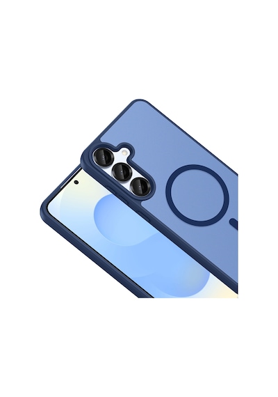 Samsung  Uyumlu  Galaxy A57 Kılıf M-safe Şarj Özellikli Mkst Babet Kapak - Derin Mor