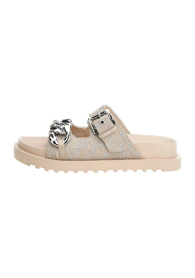 Beige / Silver Kadın Guess Footwear Dress Kadın Sandalet FL6FATFA