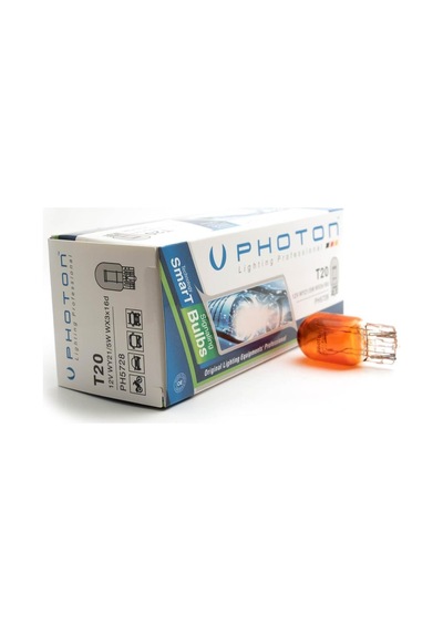 Photon PH5728 T20 21 5W 12V Çift Devre Amber Ampul 10 Adet