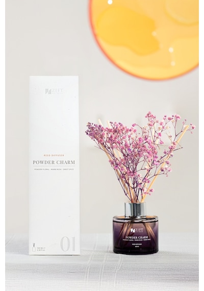 Zift Unique Powder Charm - Bambu Çubuklu Oda Kokusu Dekoratif Çiçekli Banyo & Tuvalet & Oda Parfümü 100ml Diğer