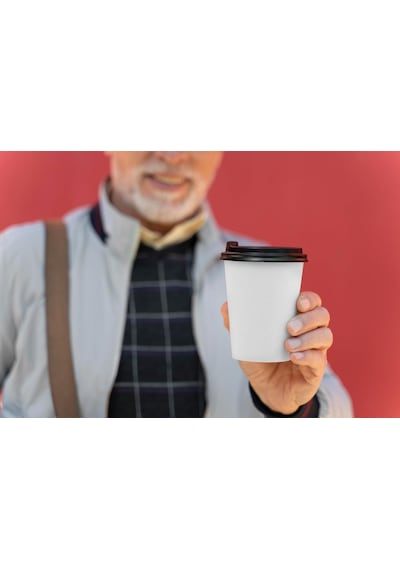 75 Adet Tek Kullanımlık Karton Bardak 8 Oz 250 Ml, Beyaz Sıcak Bardaklar, Kağıt Meyve Suyu Bard Diğer