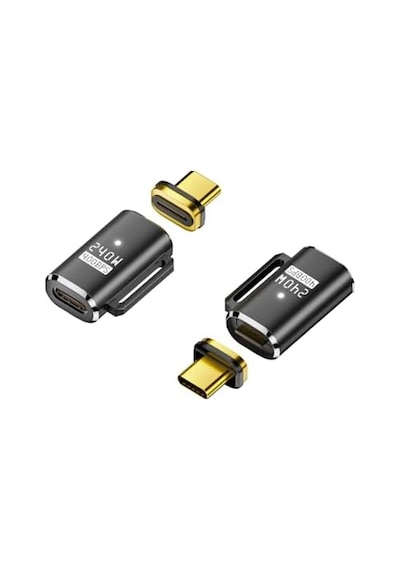 240w Pd3.1 Manyetik Usb-c Adaptör 40gbps Usb4.0 Veri Aktarımı Tam Fonksiyonlu Ve Çok Yönlü Otget