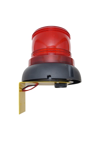Mesan Ø110 İkaz Lamba Xenon Çakar Buzzer L Montaj Kırmızı 220vac Ms 608.1.220vac