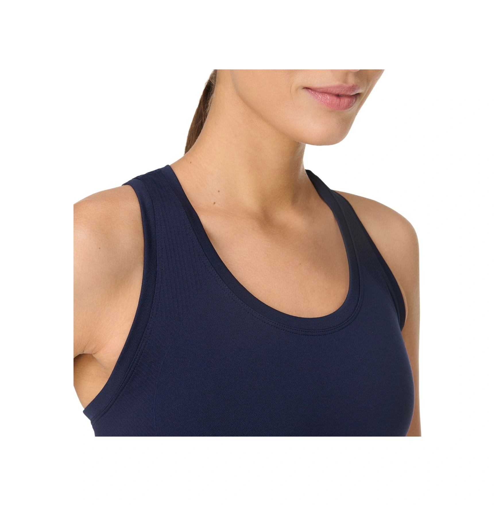 Sweaty Betty Sweaty Betty Athlete Crop Seamless Workout Kadın Mavi Tişört 1085 Lacivert