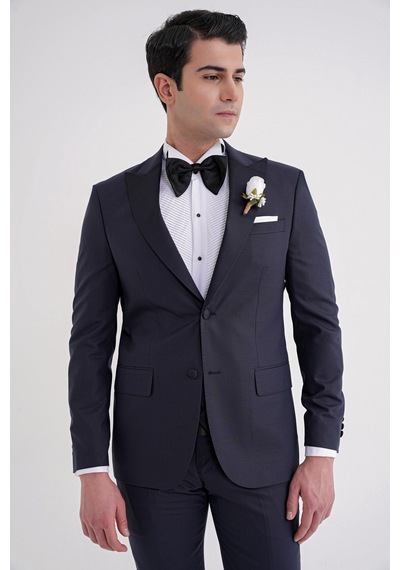 Black 077 Takım Slim Lacivert Lacivert