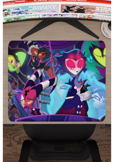 Helluva Boss Kaymaz Dikişli Kauçuk Oyuncu Mousepad V5 - 48x40 Xl Gaming Mouse Pad Fare Altlığı