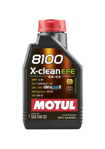Motul 8100 X-Clean Efe C2/C3 5W-30 Tam Sentetik Motor Yağı 2 x 1 L